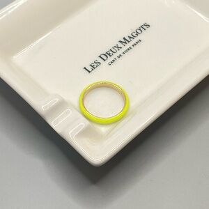 Neon yellow Clare V stacking ring